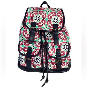 Viv & Lou Fashion Print Mia Tile Patterned Large Backpack Bag